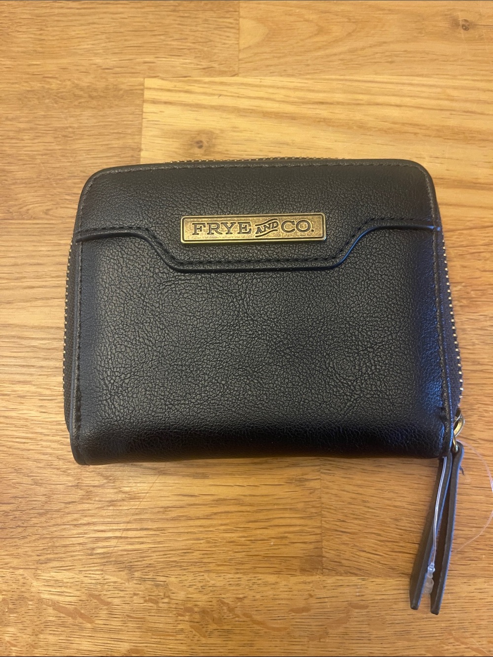 Black Frye and Co Zip Wallet